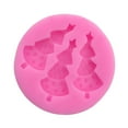 thumbnail image 3 of Round Shape Christmas Tree Cake Fondant Silicone Molds Cake Decorating Tools Bakeware Cupcake Dessert Chocolate Fondant Mold (Random Color), 3 of 8