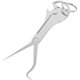 thumbnail image 1 of Palillo de dientes de acero inoxidable plegable, abridor de metal, palillo de dientes portátil para viajes, 1 of 8