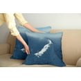 thumbnail image 2 of Ambesonne White Throw Pillow Cover 2 Pack, Sunny Day in Mountains, 20", Slate Blue White, 2 of 5