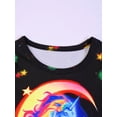 thumbnail image 4 of QEFJNO Kids Girls Pajamas Set 2 PCS Short Sleeve Top and Shorts Pants for Toddler Girls Unicorn Pjs Size 3-12Y, 4 of 12