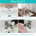 thumbnail image 3 of 1080°Swivel Faucet Extender, Sink Water Faucet Aerator Extension in Brass, Swivel Robotic Arm Bathroom Faucet Extender, Kitchen Rotating Extension Filter with 2 Mode Splash, 3 of 7