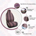 thumbnail image 3 of Unique Bargains Baja Blanket Vivid Bucket Car Seat Cover Protector 2 Pcs, 3 of 7