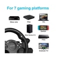 thumbnail image 2 of DOYO R270 Gaming Steering Wheel Video Game Controllers for PlayStation Nintendo Switch Xbox, Black, 2 of 12