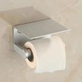 thumbnail image 2 of LISHI Gold Wall Mounted Space Aluminum Toilet Paper Holder with Mobile Phone Storage Rack, 2 of 3