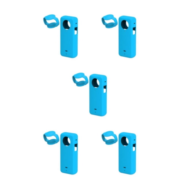 Funda de silicona Bearachild para cámara Insta 360 X3 Silicona ligera y elástica Azul