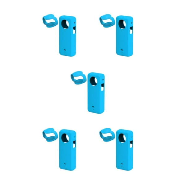 Funda de silicona Bearachild para cámara Insta 360 X3 Silicona ligera y elástica Azul
