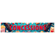 LUUFILx Sports Theme Concessions Banner Baseball Party Supplies Popcorn Decor Background Event Photography Props Backdrop Theatre Decorations