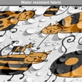 thumbnail image 5 of Kitten Dog Crate Cover, Repetitive Striped Cats Family Cartoon on Plain Background, Easy to Use Pet Kennel Cover Small Dogs Puppies Kittens, 7 Sizes, Orange Charcoal Grey, by Ambesonne, 5 of 6