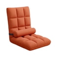 thumbnail image 3 of jifeng Floor Chair with Back Support Soft Comfortable Gaming Padded Lazy Sofa Chair Orange, 3 of 9