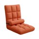 thumbnail image 3 of Silla de suelo plegable con respaldo para adultos y niños, ideal para apartamentos. Sillón cómodo y acolchado, moderno y reclinable. Sillas plegables. Naranja, 3 of 8