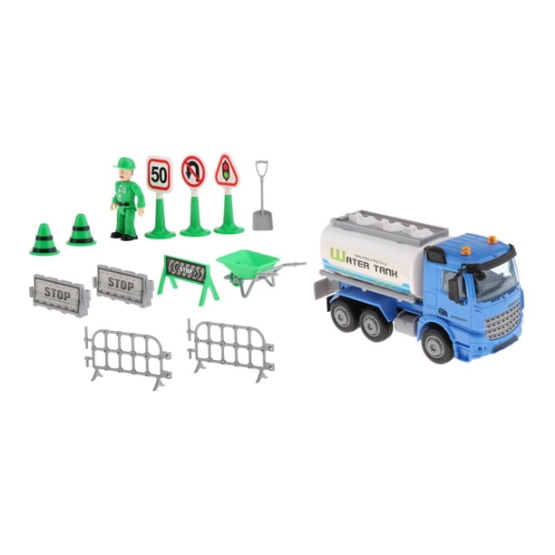 Camión de basura, camión de juguete, aspersor, modelo de coche, kit de juguetes para niñas y niños, educativo Estilo 3