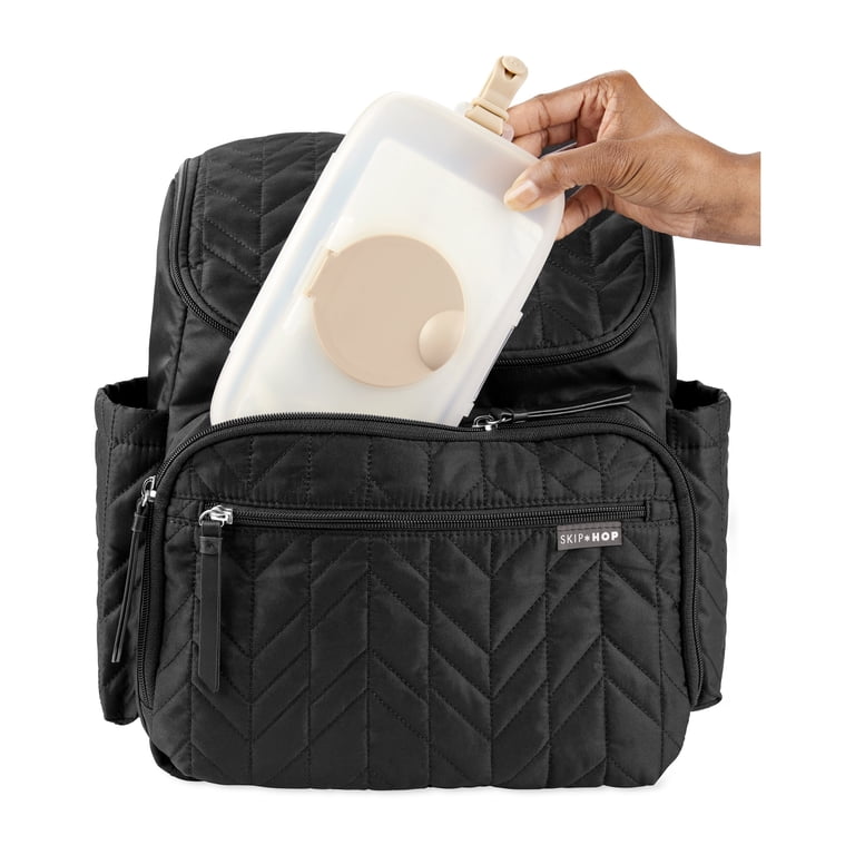 Skip Hop Grab & Go Snug Seal Wipes Case, Oat photo 3