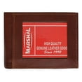 thumbnail image 4 of Genuine Cowhide Leather Bifold Mens Wallet with Middle Flap and Coin Pouch 1786 CF, 4 of 10