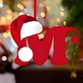 thumbnail image 5 of Harliver New Letter Ornaments for Christmas Tree, Christmas Letters Ornaments A to Z Ornament Letters Decorative, Wearing Christmas hats with letters, Hanging Alphabet for Christmas Tree Ornaments, 5 of 5