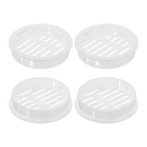 Uxcell Round Soffit Vents 2 inch, 4Pcs White Plastic 50mm Soffit Vent Cover