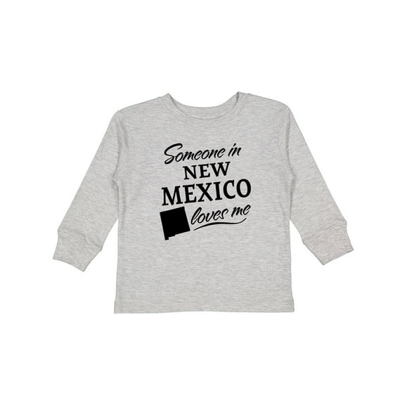 Inktastic Someone in New Mexico Loves Me Boys or Girls Long Sleeve Toddler T-Shirt