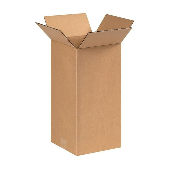 Partners Brand 6614 Brown 14" x 6" Tall Corrugated Boxes 25/Bundle