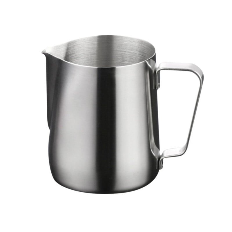 Stainless Steel Jug 1000ml Coffee Milk Frother Frothing Metal Pitcher 1 Litre 