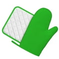 thumbnail image 2 of Disketp Green Oven Mitts And Potholders Bbq Gloves-Oven Mitts And Pot Holders With Recycled Infill Silicone Non-Slip Cooking Gloves For Cooking Baking Grilling, 2 of 9