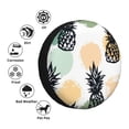 thumbnail image 5 of XMXY Tropical Pineapple Colorful Print Spare Tire Cover, Universal Waterproof Cover for Jeep RV Tire Wheel Protection, 17 inch, 5 of 8