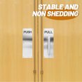 thumbnail image 5 of KAKOWELY interior door pull handle 1 Set Stainless Steel Push Pull Door Handle Metal Pull Handle Sliding Barn Doors Plate for Fire Doors Interior Commercial Use, 5 of 5