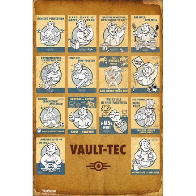 Gb Eye Xpe160459 Fallout 4 Vault Tec Poster Print 24 X 36 Walmart