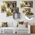 thumbnail image 4 of Designart "Country Comfort Farmhouse Yellow wall art III" Floral Metal Art Living Room, 4 of 5