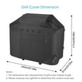 thumbnail image 3 of Grill Waterproof BBQ Grill Cover  Barbecue Cover  Dust-proof Ant U Ltraviolet for Garden Patio Black Grill Accessories, 3 of 9