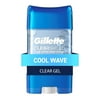 Gillette Antiperspirant and Deodorant for Men, Clear Gel, Cool Wave, 2.85oz