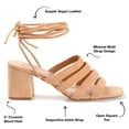 thumbnail image 3 of Journee Collection Womens Sevyn Open Square Toe Block Heel Sandals, 3 of 6