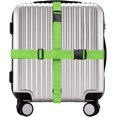 thumbnail image 5 of Luggage Strap 4-Pack Carrying Straps Suitcase Belt Travel Accessories Clip-on Baggage Suitcase for Luggage (Green), 5 of 5