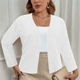 thumbnail image 2 of Feancey Winter Cardigans for Women Plus Size Fashion Knitted Cardigan Outwear Loose Fit Casual Open Front Shrugs Fall Lightweight Ribbed Knit Jackets Lightning Deals of Today Prime White XXL, 2 of 7