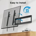 thumbnail image 7 of MountFTV UL certified tilt tv wall inch hanging bracket fits 37-75 LED plasma curved surface tv large tilt bracket fits 16-24 inchrigid studs up to, 600x400 mm, can carry 23.96 inches, 7 of 7