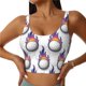 thumbnail image 1 of Balery Golf balls Sujetadores deportivos con espalda cruzada para mujer, acolchados, sin costuras, de alto impacto, ideales para yoga, gimnasio, entrenamiento y fitness.-, 1 of 8