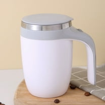 RnemiTe-amo Automatic Magnetic Stirring Coffee Mug,Electric Mixing Mug,Rotating Home Office Travel Mixing Cup,Funny Electric Stainless Steel Self Mixing Coffee Tumbler,Suitable for Coffee,Milk