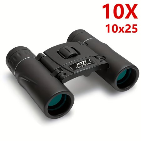 10x25 HD Portable Binoculars-Compact Foldable Binoculars Designed for Outdoor Enthusiasts Hunters Campers and Travelers; Ideal for Birdwatching Hiking Hunting and Travel.