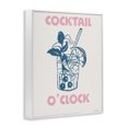 thumbnail image 2 of Stupell Industries Contemporary Pastel Cocktail O'Clock White Framed Giclee Art, 11 x 14, by Seven Trees Design, 2 of 7