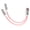 Pink_120cm, variant on AOOOWER 120cm/20cm Charging Cable Soft Data Transfer Cord Splitter Charging Cable