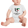 thumbnail image 2 of I Heart My Kuwaiti Auntie Kuwait Love Flag Baby One-Pieces Baby Bodysuit (White, 3-6 Months), 2 of 5