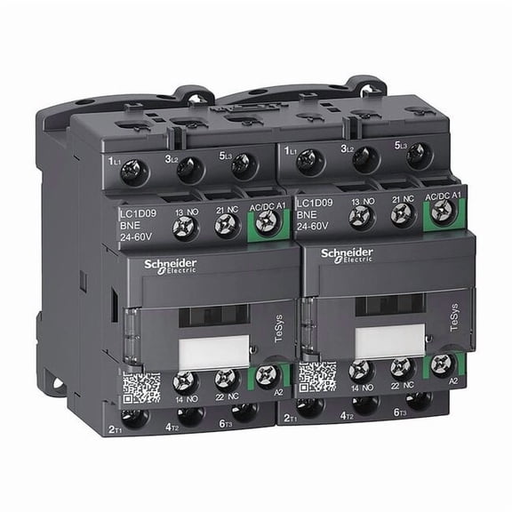 Schneider Electric IECMagContactor, Reversing, 24-60VAC/DC LC2D09BNE
