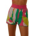 thumbnail image 2 of Txlixc Traje de dos piezas para mujeres, chaleco de punto impreso sin mangas con tirantes y pantalones cortos elásticos Txlixc moda, 2 of 5