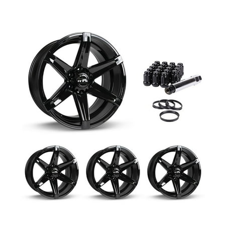 20 Inch Black Rims (Set of 4) for 2020-2023 Nissan Titan XD, RTX 82976-DC