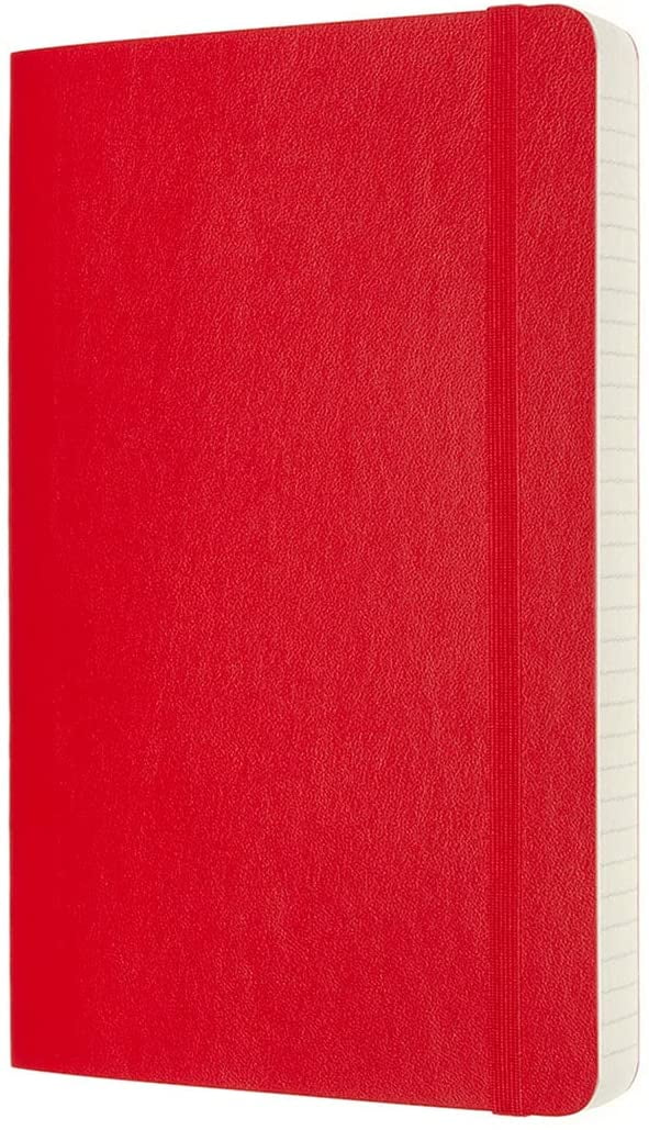 Moleskine Notebook, Expanded, Large, Ruled, Scarlet Red, Soft Cover (5 X 8.25)