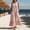Pink plus size maxi dress a1, variant on Women Summer Plus Size Sleeveless Round Neck Boho Ruffle Maxi Dress Striped Flowy A-Line Long Dresses for Beach Vacation Party Outfits, Blue 3XL
