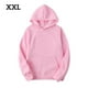thumbnail image 2 of Qarigey Unisex Womem Hombres Algodón Color sólido Sudadera con cordón Sudadera con capucha Camisetas Rosado XXL Qarigey AP000776-56, 2 of 6