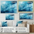thumbnail image 4 of Designart "Teal White Ocean Charm Pastoral II" Modern Floater Framed Canvas Art Print, 4 of 7