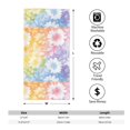 thumbnail image 2 of Polyester Long Towel Multi-Size Water Absorption Good Bright Fluffy Soft For Bathroom Swimming Pool Beach Outdoor Travel White Tie-Dye Background Rainbow Colors_4, 2 of 8