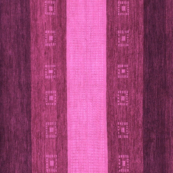 Ahgly Company Indoor Square Abstract Purple Modern Area Rugs, 7' Square