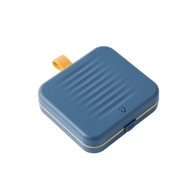Yuarrent Kit de costura Hilo de bordar Agujas Tijeras Tejer Trabajo hecho a mano Tela de emergencia Caja de costura Dedal Decoración del hogar Azul Yuarrent HA061171-01