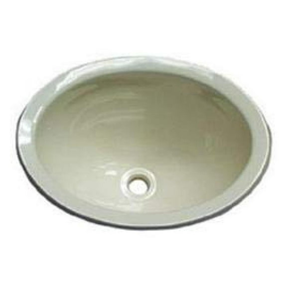 10 x 13 White Oval Lavatory Sink - Bathroom Sink for Auto Part - 14" x 11" x 5" - Package of 1 - Made in United States 13-3/4 x 10-1/2